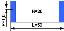 BLFPC P1,0 20PIN 50mm шлейф плоский, шаг 1,0мм 20 жил длина 50мм, контакты на одной поверхности