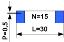 BLFPC P0,5 15PIN 30mm шлейф плоский сверхтонкий FFC/FPC; 15; длина 30мм; контакты на одной поверхности