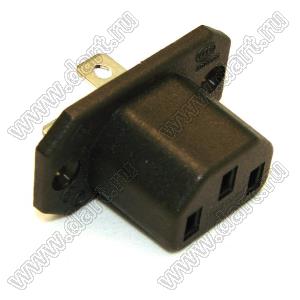 SP-865H2 (R-302A2) розетка IEC60320(C13) сетевого питания на винтах на панель