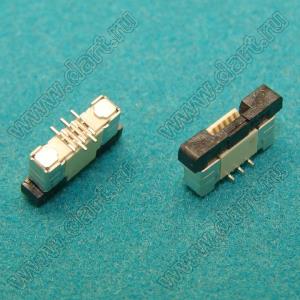 1226-05-01B розетка SMD для плоского шлейфа (FPC); P=0,5мм; вертикальный вход; 5-конт.