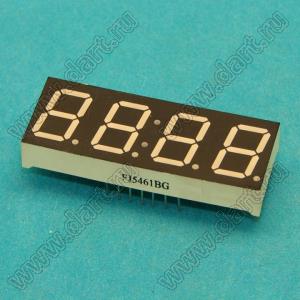 BJ5461DY индикатор светодиодный; 0.56"; 4-разр.; 7-сегм.; желтый; общий анод