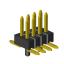 2199SB-08G-SMPG-2020 вилка двухрядная прямая SMD, шаг 1,27x1,27мм, 2x4конт. с направляющими в плату