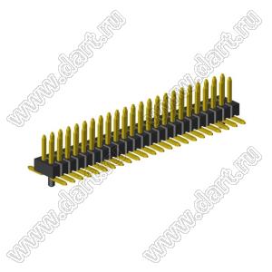 2199SB-66G-SMPG-2020 вилка двухрядная прямая SMD, шаг 1,27x1,27мм, 2x33конт. с направляющими в плату