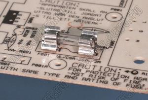 FUC-02 держатель предохранителя; Dпредохр.=5,2мм; латунь луженая