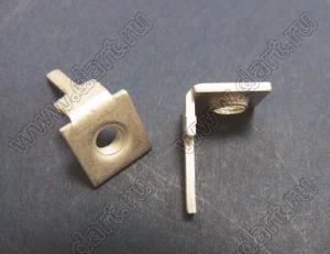 PCB-22(M4) терминал винтовой для пайки в печатную плату; M4x0,7; латунь луженая; 1,2мм