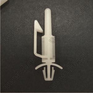 ULCB-38 фиксатор платы с двумя защелками; A=38,1мм; dп=4,0мм; s=1,6мм; d отв.=4,8мм; t=1,6мм; нейлон-66 (UL); натуральный