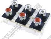 RCA-608 (AV6-9) шесть гнезд RCA