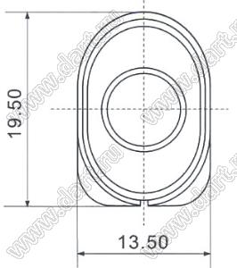 HD-2014-RK-L150mm динамик миниатюрный; P=1Вт; Z=8 Ом (± 15% на частоте 1 кГц) с проводами длиной 150 мм
