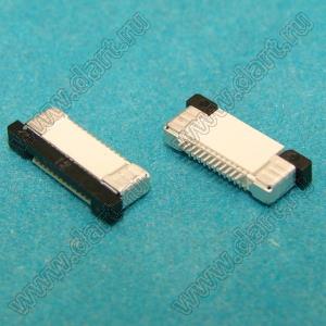 1226-12-02 розетка SMD для плоского шлейфа (FPC); шаг 0,5мм; 12-конт.; контакты снизу