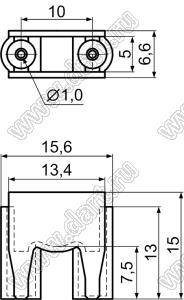 PHC-13V0 держатель дискового варистора; нейлон-66 (UL); натуральный