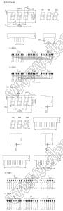 BJ5361AB индикатор светодиодный; 0.56"; 3-разр.; 7-сегм.; синий; общий катод