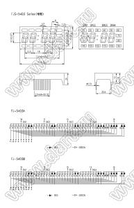 BJ5403B индикатор светодиодный сегментный; 0,50"; 4-разр.; 7-сегм.; красный/зеленый; общий анод; 37,0x72,5мм