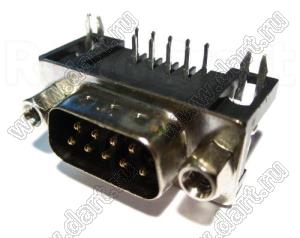 DS1037-09M (HCA-81804X2-15CT, DRB-9M) разъем на плату, 9 контактов