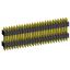 2199SBDI-050G-1110 (PLLHD1.27-50) вилка штыревая открытая прямая с двойным изолятором двухрядная на плату для монтажа в отверстия, шаг 1,27x1,27 мм, 2x25 конт.