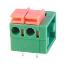 KF142R-5.08-02P-14 (DG142R-5.08-02P-14) клеммник нажимной; шаг=5,08мм; H=10,50мм; I max=10/15А; U=300/250В; 2-позиц.