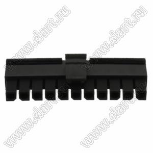 3000HF-11P-1 (Micro-Fit 3.0™ MOLEX 043645-1100) колодка на кабель (розетка) однорядная, шаг 3,0 мм; 11 конт.; шаг 3,0мм; 11-конт.