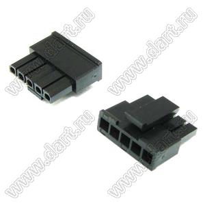 3000HF-05P-1 (Micro-Fit 3.0™ MOLEX 043645-0500) колодка на кабель (розетка) однорядная, шаг 3,0 мм; 5 конт.; шаг 3,0мм; 5-конт.