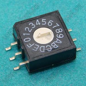 RM3-16R-V-B (RM30014) переключатель SMD роторный 16-позиционный кодовый