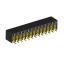 2207BR-26G-SM (C6813-26BDGHNTR) розетка прямая двухрядная с боковым входом на плату для поверхностного (SMD) монтажа; шаг 2.00x2.00мм; 26-конт.
