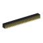 2207BR-52G-SM (C6813-52BDGHNTR) розетка прямая двухрядная с боковым входом на плату для поверхностного (SMD) монтажа; шаг 2.00x2.00мм; 52-конт.