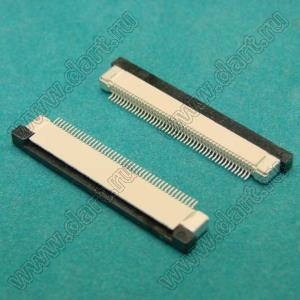 1226-45-02 розетка SMD для плоского шлейфа (FPC); шаг 0,5мм; 45-конт.; контакты снизу