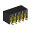 2207BR-10G-SM (C6813-10BDGHNTR) розетка прямая двухрядная с боковым входом на плату для поверхностного (SMD) монтажа; шаг 2.00x2.00мм; 10-конт.