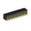 2207BR-24G-SM (C6813-24BDGHNTR) розетка прямая двухрядная с боковым входом на плату для поверхностного (SMD) монтажа; шаг 2.00x2.00мм; 24-конт.