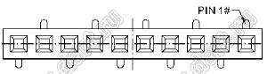 2209SM-08G-B2 розетка прямая однорядная на плату для поверхностного (SMD) монтажа; шаг 2,00 x 2,00 мм; (1x8) конт.