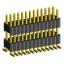 2206PBDI-026G-SM-2888 вилка открытая прямая двухрядная приподнятая на плату для поверхностного (SMD) монтажа; 26-конт.; P=1,27x2,54мм