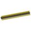 2199R05-80G-301523 вилка штыревая открытая угловая двухрядная на плату для монтажа в отверстия, шаг 1,27 x 1,27 мм, 2x40конт.