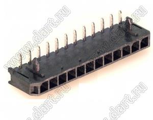 3000WR-12P (Micro-Fit 3.0™ MOLEX 043650-1200) вилка на плату однорядная угловая шаг 3,0 мм; 12 конт.; шаг 3,0мм; 12-конт.