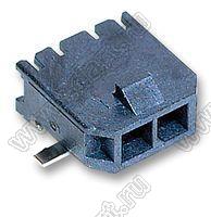 3000WR-S-02P (Micro-Fit 3.0™ MOLEX 043650-0212) вилка на плату однорядная угловая SMD шаг 3,0 мм; 2 конт.; шаг 3,0мм; 2-конт.