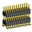 2206PBDI-024G-SM-2888 вилка открытая прямая двухрядная приподнятая на плату для поверхностного (SMD) монтажа; 24-конт.; P=1,27x2,54мм