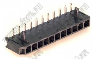 3000WR-11P (Micro-Fit 3.0™ MOLEX 043650-1100) вилка на плату однорядная угловая шаг 3,0 мм; 11 конт.; шаг 3,0мм; 11-конт.