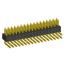 2199R05-34G-301523 вилка штыревая открытая угловая двухрядная на плату для монтажа в отверстия, шаг 1,27 x 1,27 мм, 2x17конт.