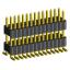 2206PBDI-028G-SM-2888 вилка открытая прямая двухрядная приподнятая на плату для поверхностного (SMD) монтажа; 28-конт.; P=1,27x2,54мм