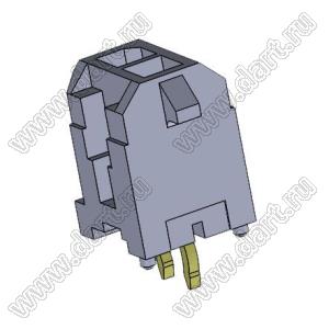 3000WV-2x01P (Micro-Fit 3.0™ MOLEX 043045-0212, 5561S-02) вилка на плату двухрядная прямая; шаг 3,0мм; 2x1-конт.