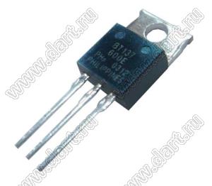 BT137-600E (TO-220) симистор четырехквадрантный; VDRM max.=600V; IT (RMS)=8А (макс.)