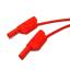 BL-22.420.025.1 безопасный тестовый провод 25 см сечением 1,0 кв.мм с 4 мм наращиваемым штекером/гнездом BANANA на обоих концах; красный