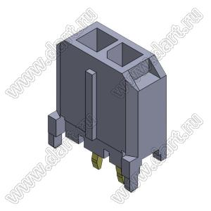 3000WV-02P (Micro-Fit 3.0™ MOLEX 043650-0215) вилка на плату однорядная прямая шаг 3,0 мм; 2 конт.; шаг 3,0мм; 2-конт.