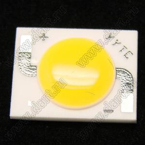 TJ-BC1215D10C3-10W светодиод COB на керамической плате 12x15мм; P=10Вт; белый теплый; U=30-33В; Φν=900-1000лм; I=300-330мА; 3000-3200К