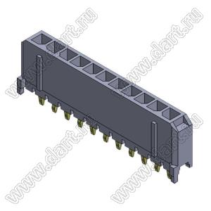 3000WV-11P (Micro-Fit 3.0™ MOLEX 043650-1115) вилка на плату однорядная прямая шаг 3,0 мм; 11 конт.; шаг 3,0мм; 11-конт.