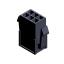3000HM-2x03P-1 (Micro-Fit 3.0™ MOLEX 43020-0600, MF30-HMD1-06, 5561-06, MMF 2x3 F, MF3-6F, WW300-M2x3) колодка на кабель (вилка) двухрядная с защелками в панель; шаг 3,0мм; P 3,00мм; 2x3-конт.