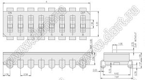 DJ-02-T-V-T/R переключатель для поверхностного (SMD) монтажа; 2-позиц.; шаг=2,54мм