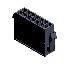 3000HM-2x07P-1 (Micro-Fit 3.0™ MOLEX 43020-1400, MF30-HMD1-14, 5561-14, MMF 2x7 F, MF3-14F, WW300-M2x7) колодка на кабель (вилка) двухрядная с защелками в панель; шаг 3,0мм; P 3,00мм; 2x7-конт.