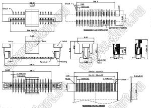 1223-14-01 (AF2G14R*S0T10_Q0Q1) розетка SMD для плоского шлейфа (FPC); шаг 1,0мм; 14-конт.; вертикальный вход