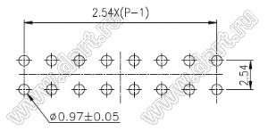 DA-07-R переключатель типа DIP угловой; 7-позиц.