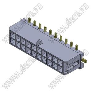 3000WV-S-2X10P (Micro-Fit 3.0™ MOLEX 043045-2018, MF30-SVE1-20) вилка на плату двухрядная прямая SMD; шаг 3,0мм; 2x10-конт.