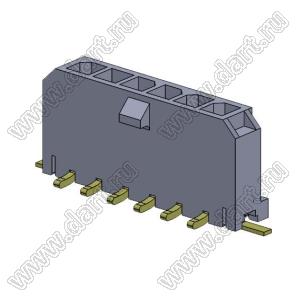 3000WV-S-06P (Micro-Fit 3.0™ MOLEX 043650-0624) вилка на плату однорядная прямая SMD шаг 3,0 мм; 6 конт.; шаг 3,0мм; 6-конт.