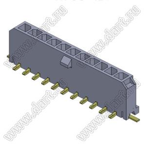 3000WV-S-11P (Micro-Fit 3.0™ MOLEX 043650-1124) вилка на плату однорядная прямая SMD шаг 3,0 мм; 11 конт.; шаг 3,0мм; 11-конт.